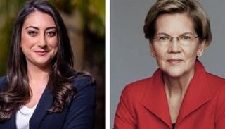 السيناتور إليزابيث وارن والنائبة سارة جاكوبس