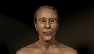 وجه الملك رمسيس الثاني بعد إعادة بنائه