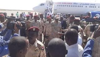 نائب رئيس مجلس السيادة السوداني يصل إلى نيالا