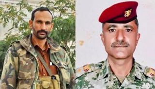 القياديان الحوثيان القتلى ناجي سمنان وعارف الجنيدي