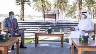 الشيخ شخبوط بن نهيان آل نهيان يستقبل رئيس وزراء الصومال