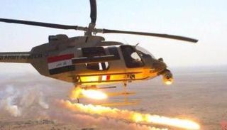 مروحية مقاتلة تابعة لسلاح الجو العراقي