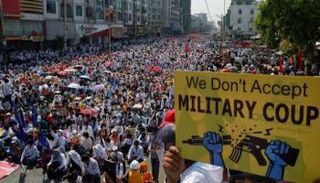 استمرار الاحتجاجات في شوارع ميانمار