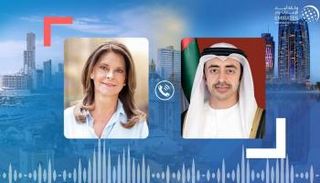 الشيخ عبدالله بن زايد آل نهيان ومارتا لوسيا راميريز