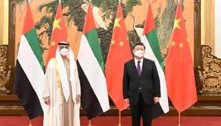 الشيخ محمد بن زايد آل نهيان والرئيس الصيني