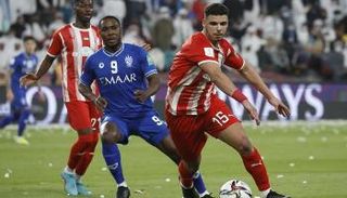 من مباراة الجزيرة الإماراتي والهلال السعودي