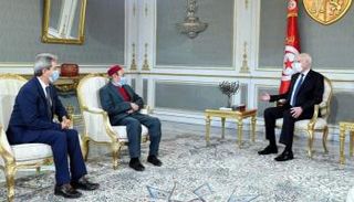 لقاء قيس سعيد بعائلة شكري بلعيد