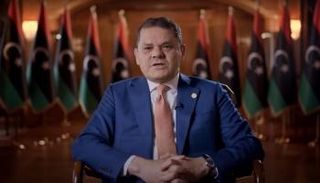 عبدالحميد الدبيبة رئيس حكومة تصريف الأعمال المنتهية ولايتها