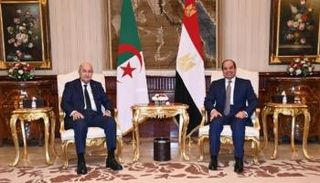 الرئيس المصري عبدالفتاح السيسي ونظيره الجزائري عبدالمجيد تبون- أرشيفية