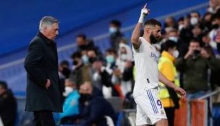 بنزيما وأنشيلوتي 