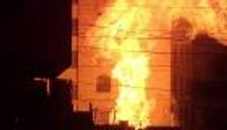 انفجار مستودع غاز للسوق السوداء الحوثية بصنعاء