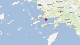 النقطة التي ضربها الزلزال