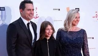 ظافر العابدين وزوجته وابنته خلال عرض غدوة