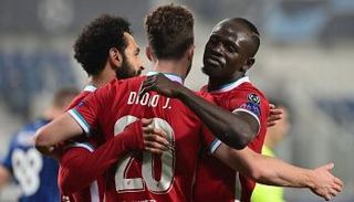 محمد صلاح وساديو ماني وديوجو جوتا نجوم ليفربول