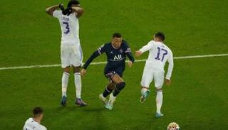 مبابي نجم باريس سان جيرمان أمام ريال مدريد