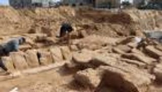 اكتشاف مقبرة رومانية عمرها 2000 عام في غزة