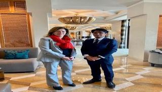 المسشارة الأممية استيفاني وليامز وسفير اليابان في ليبيا 