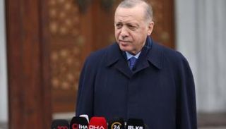 أردوغان خلال إدلائه بالتصريحات