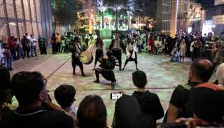 جانب من السهرة الموسيقية