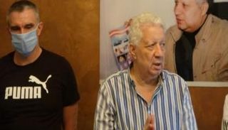 مرتضى منصور مع باتريس كارتيرون