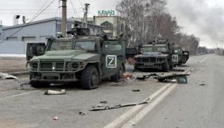 آليات عسكرية روسية دمرتها الحرب