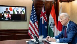 الرئيس الأمريكي جو بايدن خلال القمة الافتراضية مع قادة 