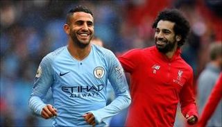 محمد صلاح ورياض محرز نجما ليفربول ومانشستر سيتي