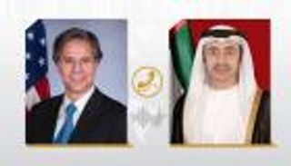 عبدالله بن زايد وبلينكن يبحثان التعاون لتعزيز السلام الدولي