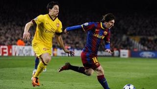 سمير نصري وليونيل ميسي