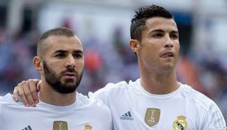 كريم بنزيما وكريستيانو رونالدو في ريال مدريد