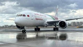 الطائرة لدى وصولها تل ابيب