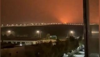 جانب من الهجمات الصاروخية على أربيل