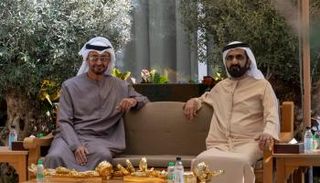  الشيخ محمد بن راشد آل مكتوم والشيخ محمد بن زايد آل نهيان