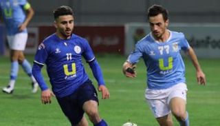 من مباراة الفيصلي والرمثا في نهائي درع الاتحاد الأردني