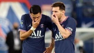 دي ماريا وليونيل ميسي في باريس سان جيرمان