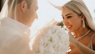 جويل مردينيان وزوجها كمال قدورة