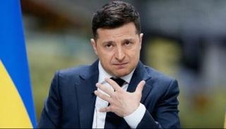 الرئيس الاوكراني فولوديمير زيلينسكي