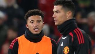 كريستيانو رونالدو وجادون سانشو في مانشستر يونايتد