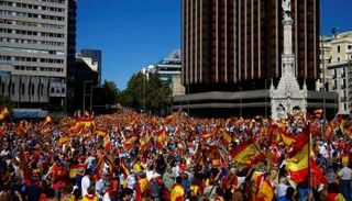 جانب من احتجاجات رفع الأسعار في اسبانيا