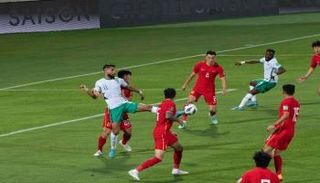 من مباراة منتخب السعودية أمام الصين في تصفيات كأس العالم 2022