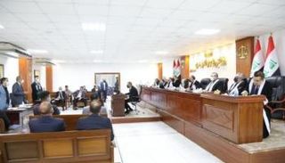 أعضاء المحكمة الاتحادية خلال جلسة انعقاد سابقة