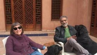 سيد رجب مع طليقته كيكي نيلسون