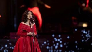 الفنانة نوال الكويتية خلال الحفل