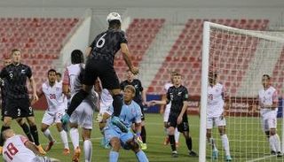 من مباراة نيوزيلندا وتاهيتي في تصفيات كأس العالم 2022