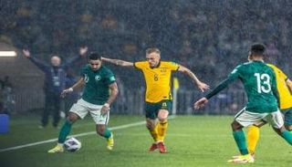 مباراة السعودية وأستراليا في تصفيات كأس العالم - أرشيفية