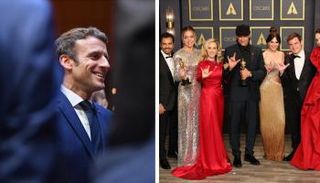 ماكرون يهنئ فريق فيلم 