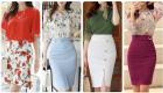 موضة صيف 2022.. التنورة الأنبوبية تستعيد إطلالة التسعينيات