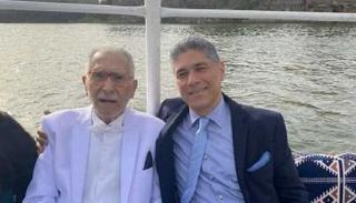 عبدالرحمن أبوزهرة مع نجله أحمد