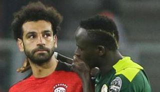 محمد صلاح وساديو ماني في مباراة مصر والسنغال