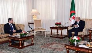 استقبال الرئيس الجزائري لوزير الخارجية الأمريكي